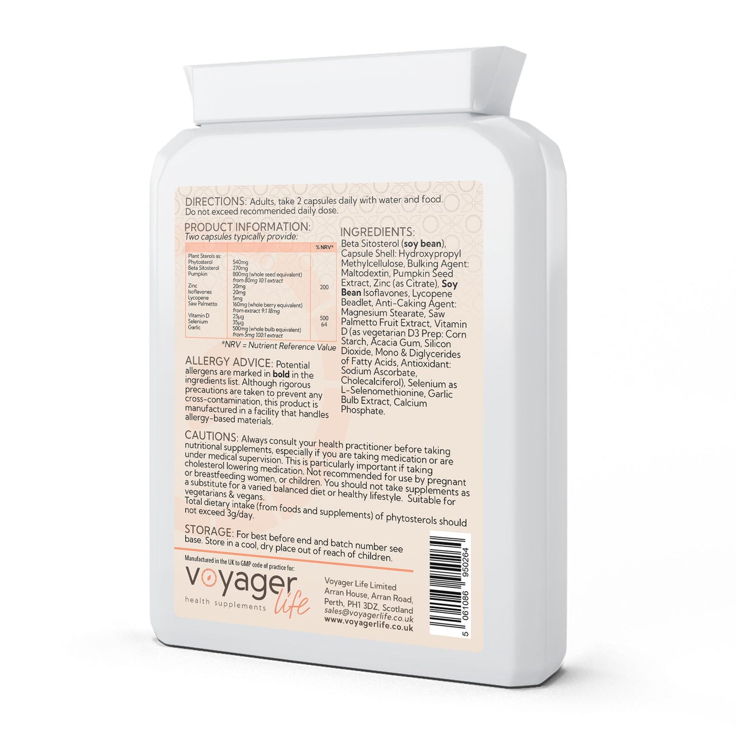 Voyager Plant Sterols Capsules 60 pack