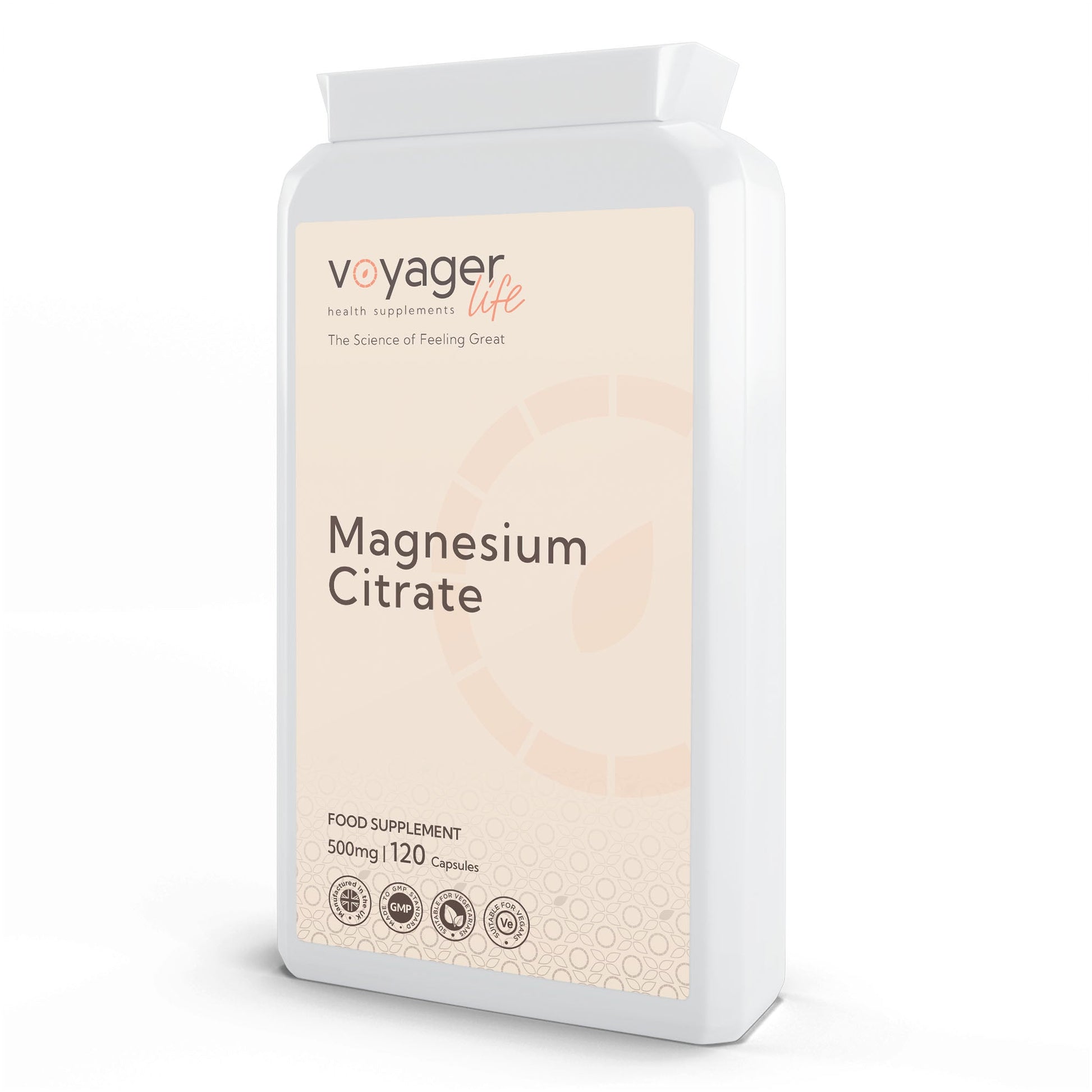 Voyager Magnesium Citrate 500mg 120 Capsules image 2