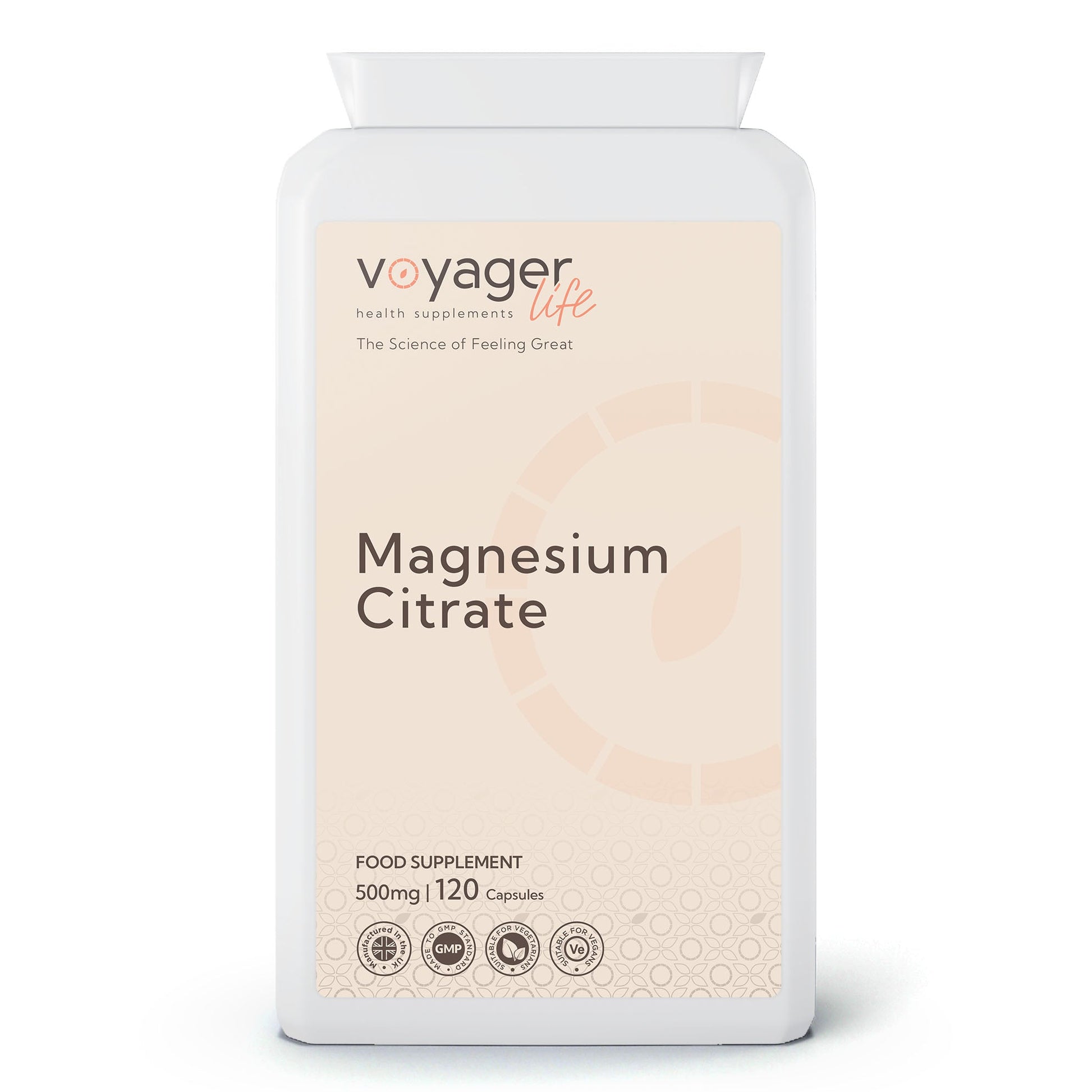 Voyager Magnesium Citrate 500mg 120 Capsules