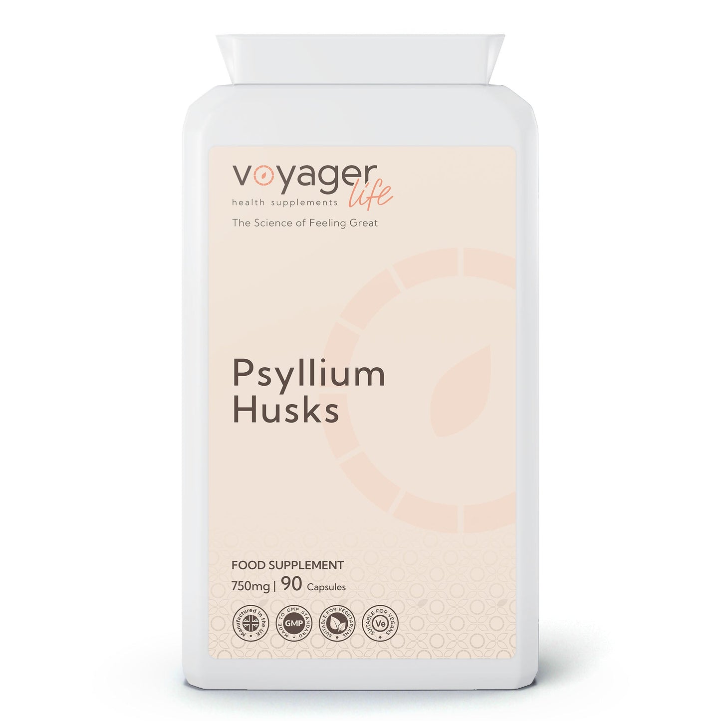 Voyager Psyllium Husks 750mg 90 Capsules from Voyager at The CBD Hut