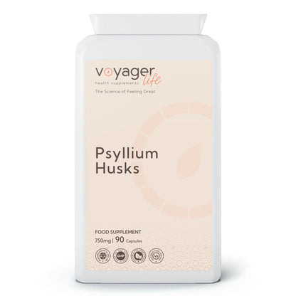 Voyager Psyllium Husks 750mg 90 Capsules from Voyager at The CBD Hut