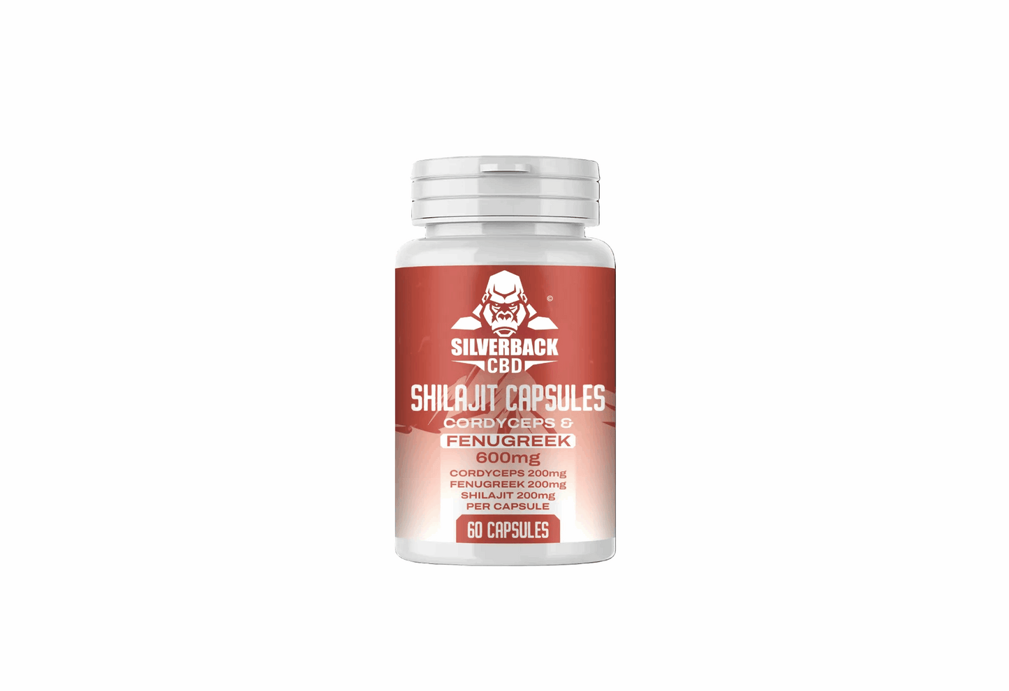 Silverback CBD Cordyceps & Fenugreek Shilajit Capsules 60 at The CBD Hut