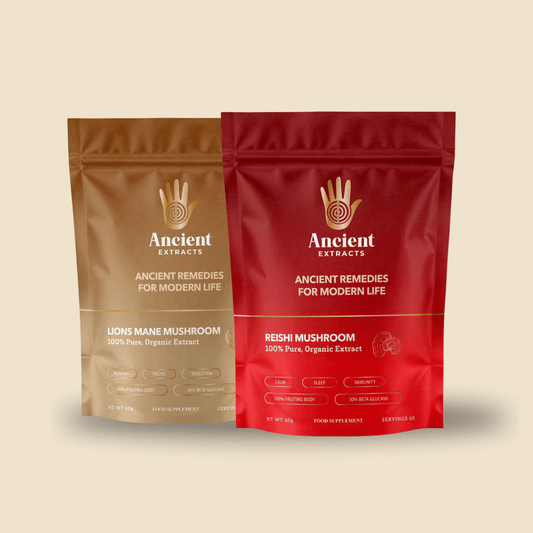 Ancient Extracts Lion's Mane & Reishi Mindful Pair