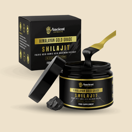 Ancient Extracts Pure Himalayan Shilajit Resin 50g jar