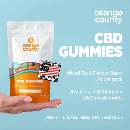 Orange County CBD Gummy Bears Small Tub