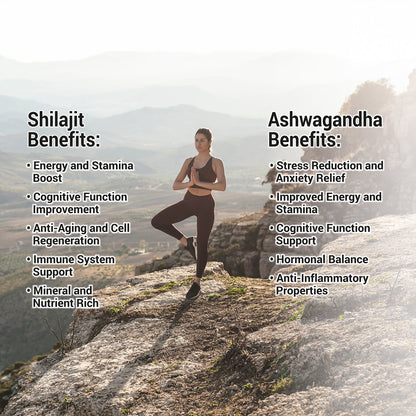 Herbalign Shilajit & Ashwagandha Capsules 1000mg