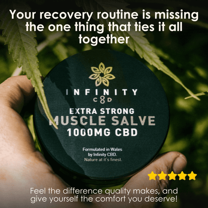 Infinity CBD Full Spectrum Muscle Salve 1000mg jar