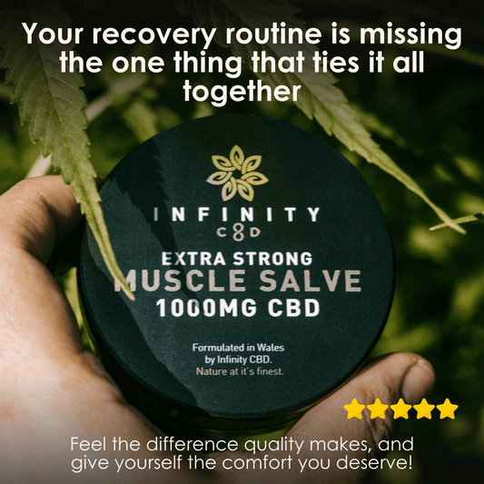 Infinity CBD Full Spectrum Muscle Salve 1000mg jar