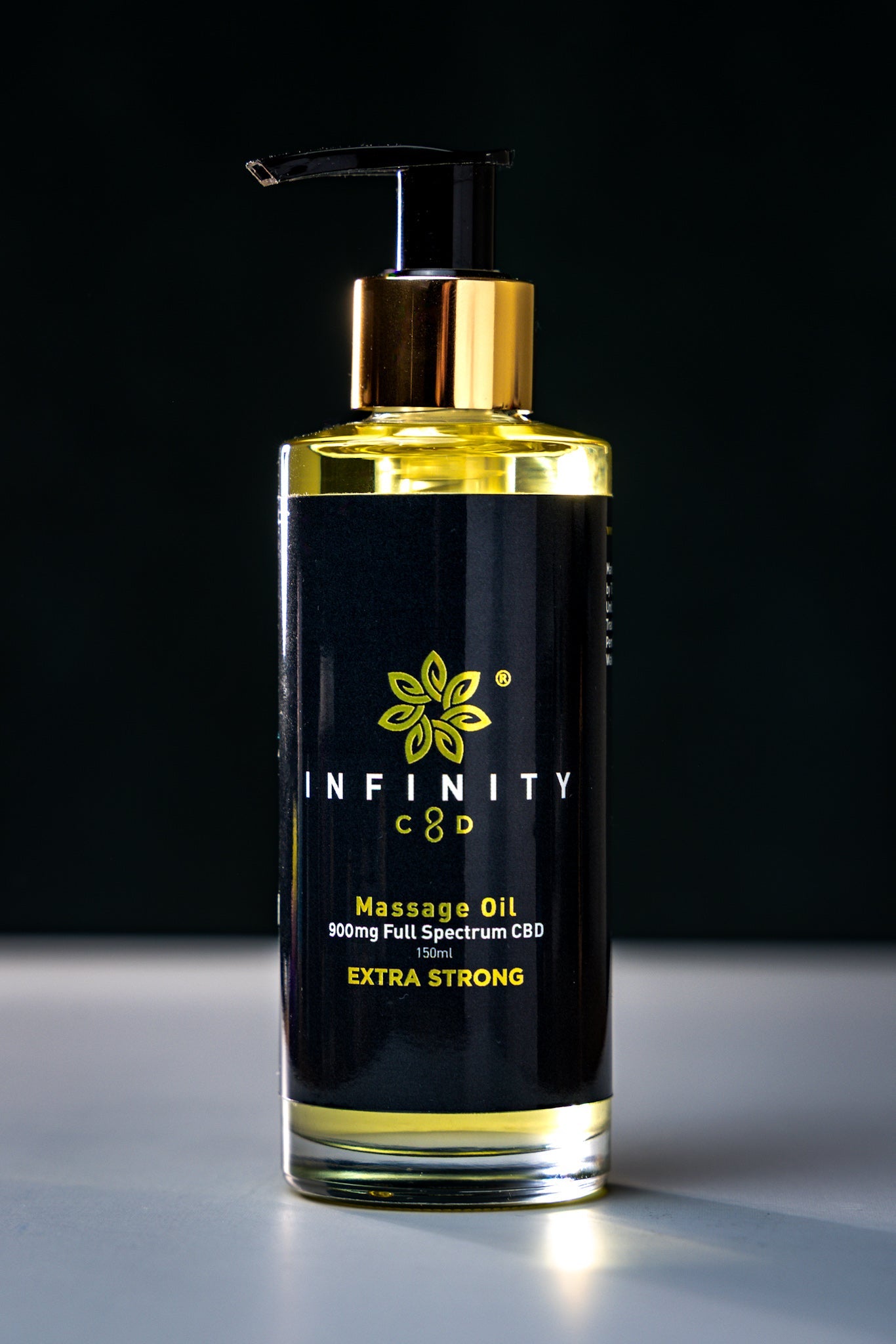 Infinity CBD Full Spectrum Massage Oil 900mg bottle