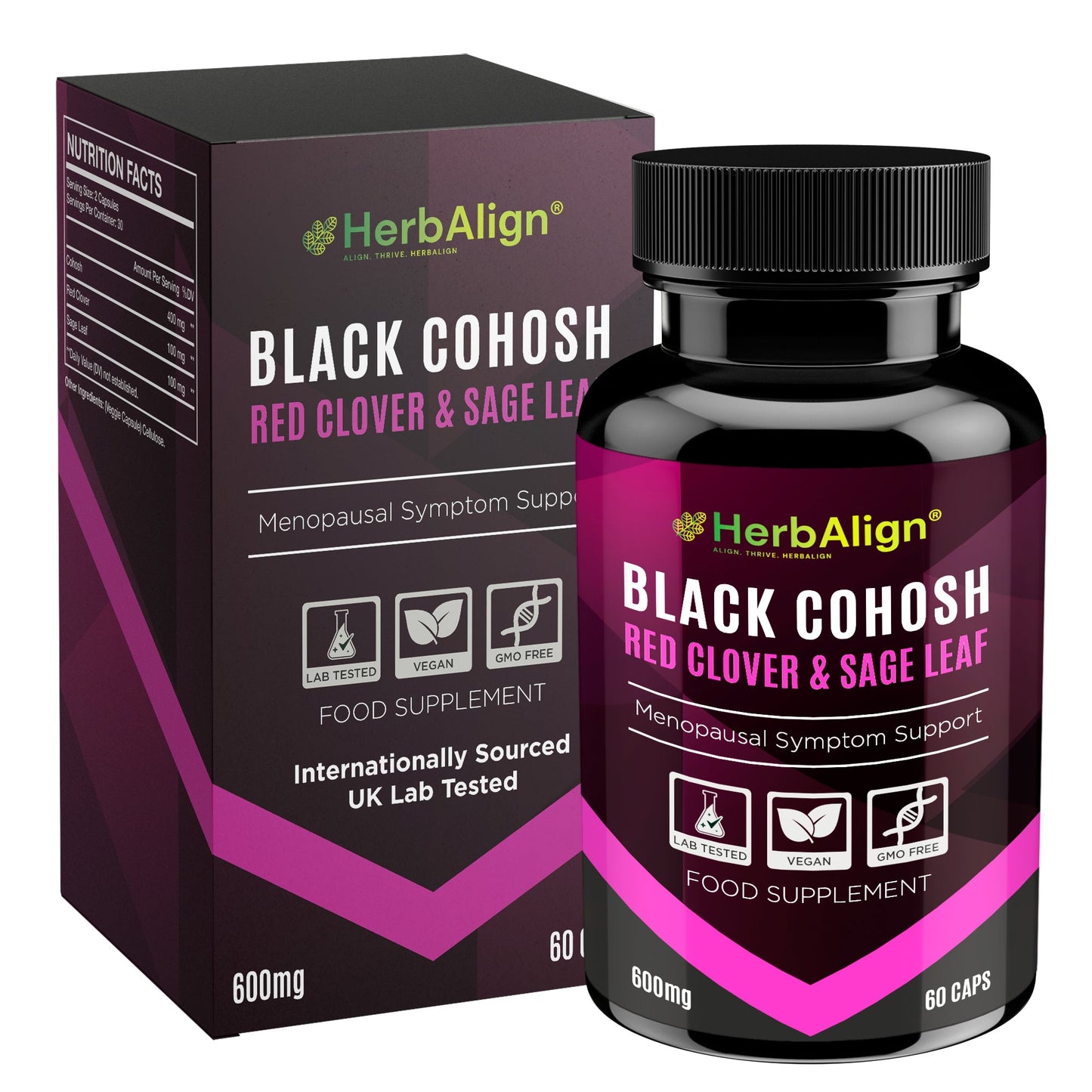 Herbalign Black Cohosh Menopause Support Capsules