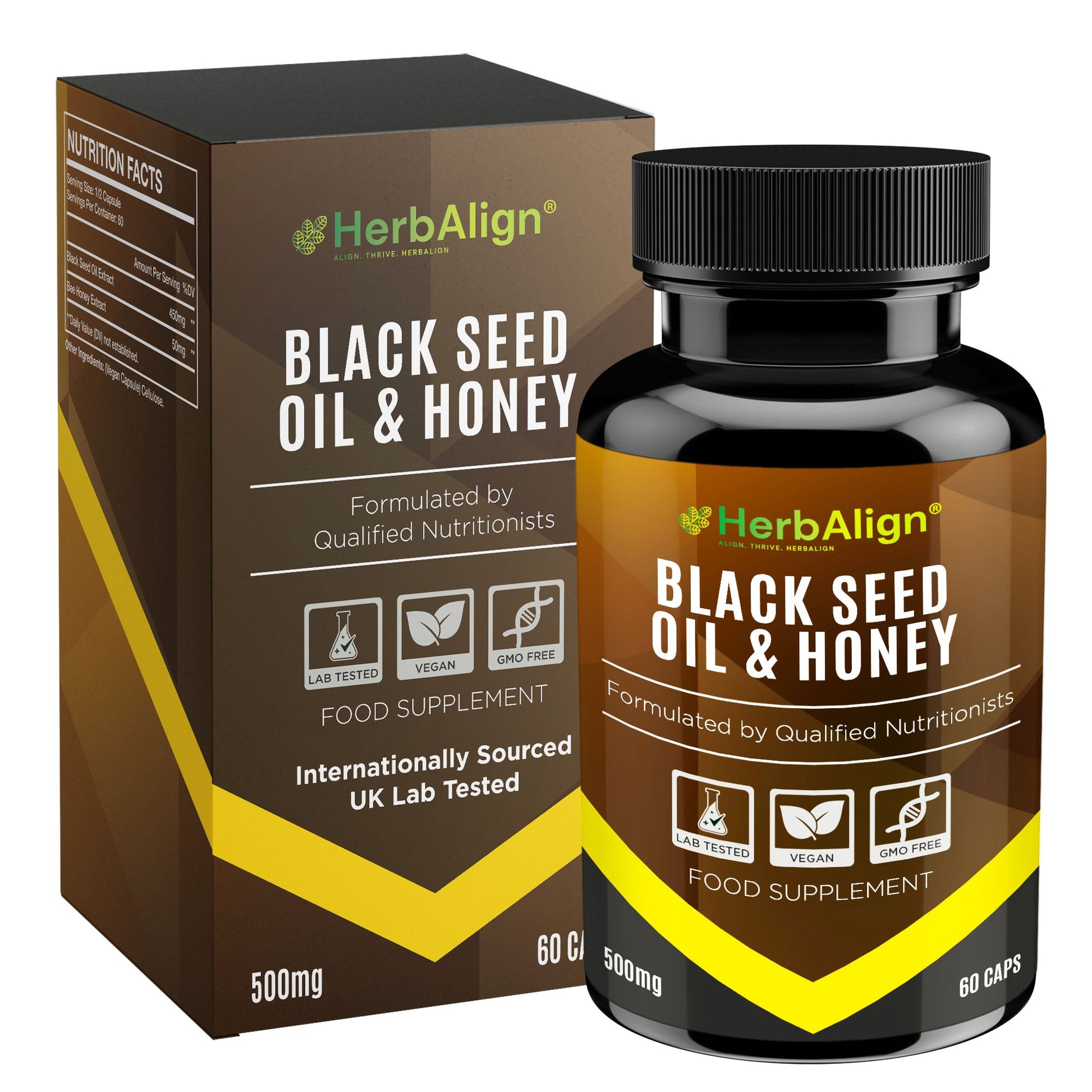 Herbalign Black Seed Oil & Honey Capsules