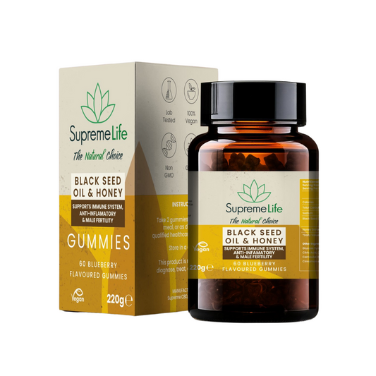 Supreme Life Black Seed Oil & Honey Gummies 60 Gummies