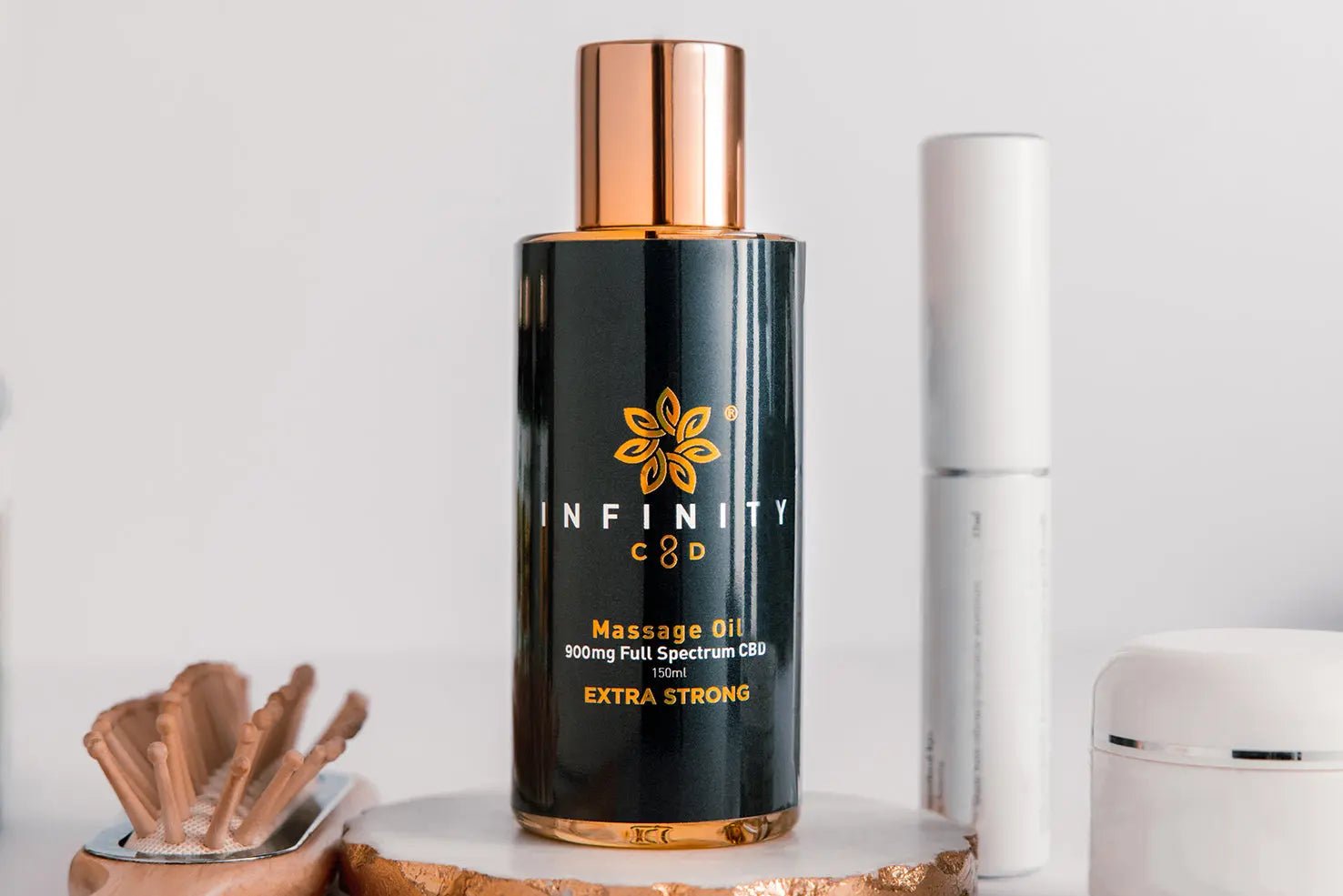 Infinity CBD Full Spectrum Massage Oil 900mg bottle