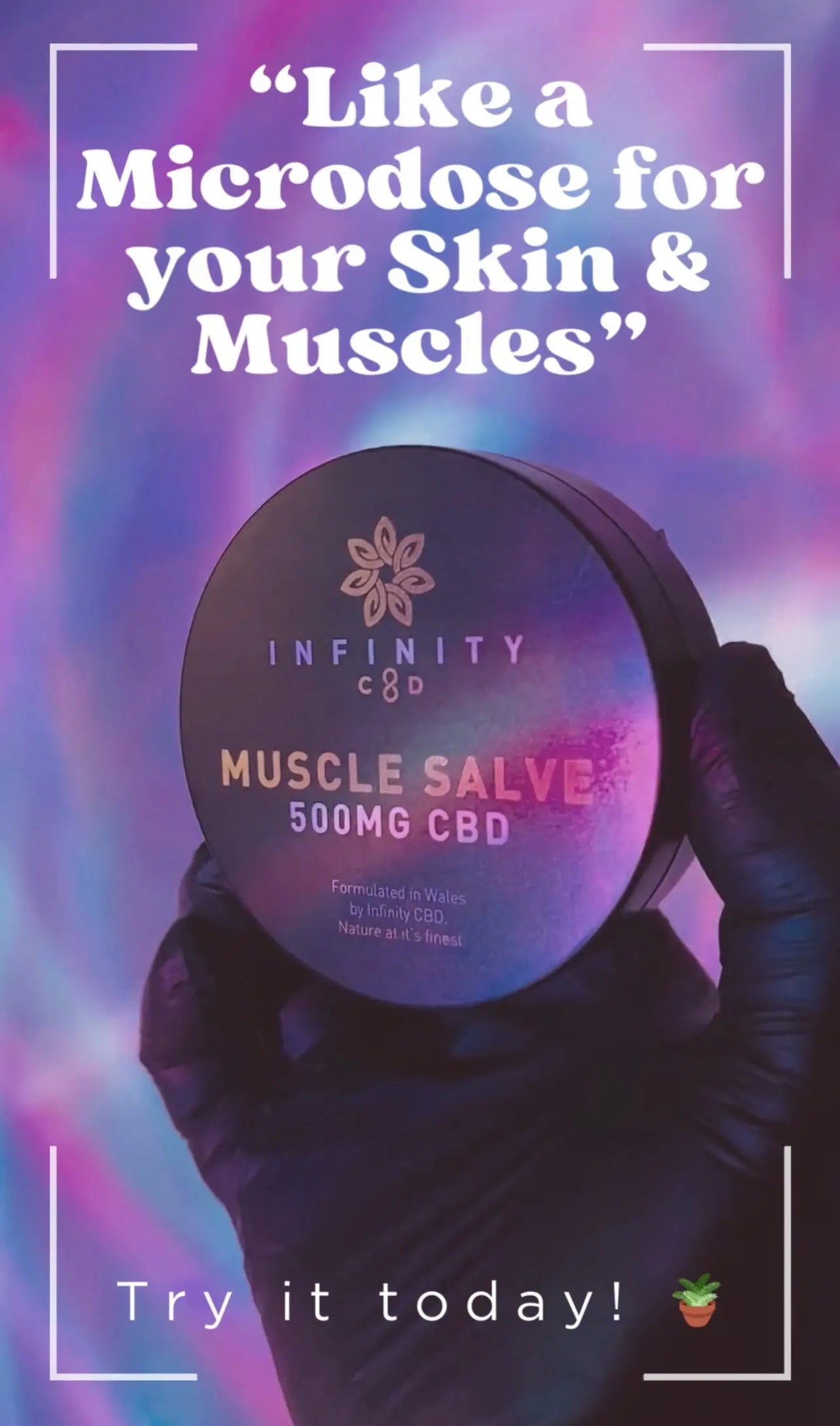 Infinity CBD Full Spectrum Muscle Salve 1000mg jar