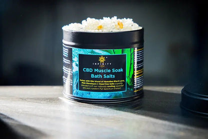 Infinity CBD Muscle Soak Bath Salts 500mg tin