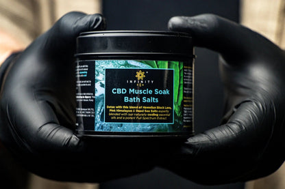 Infinity CBD Muscle Soak Bath Salts 500mg tin