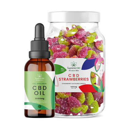Supreme CBD 30ml 3000mg Oil & Large Gummies Bundle