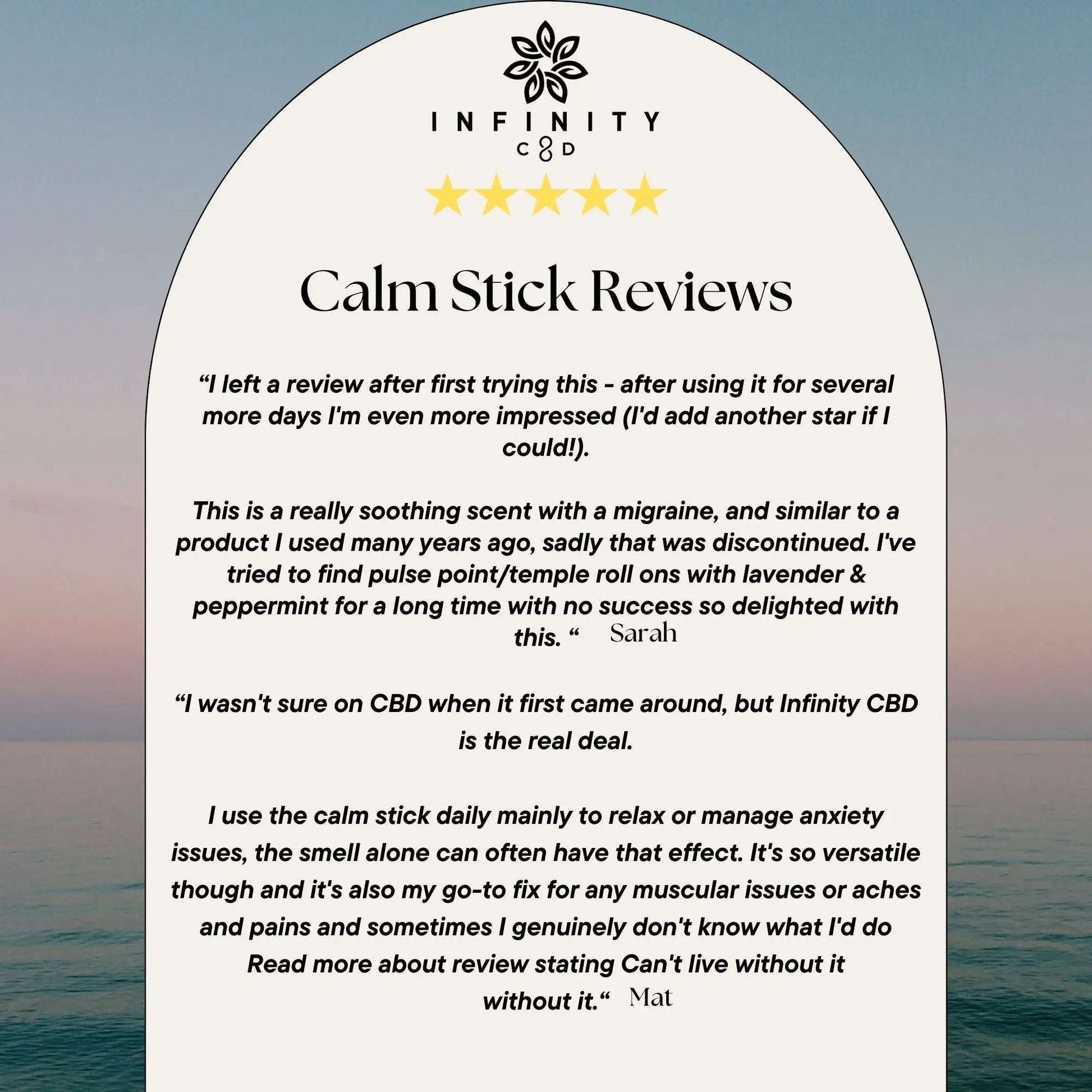 Infinity CBD Calm Stick Roll-On 500mg applicator
