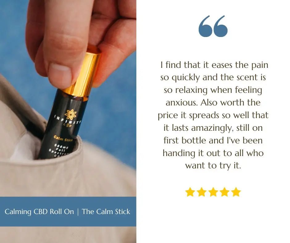 Infinity CBD Calm Stick Roll-On 500mg applicator