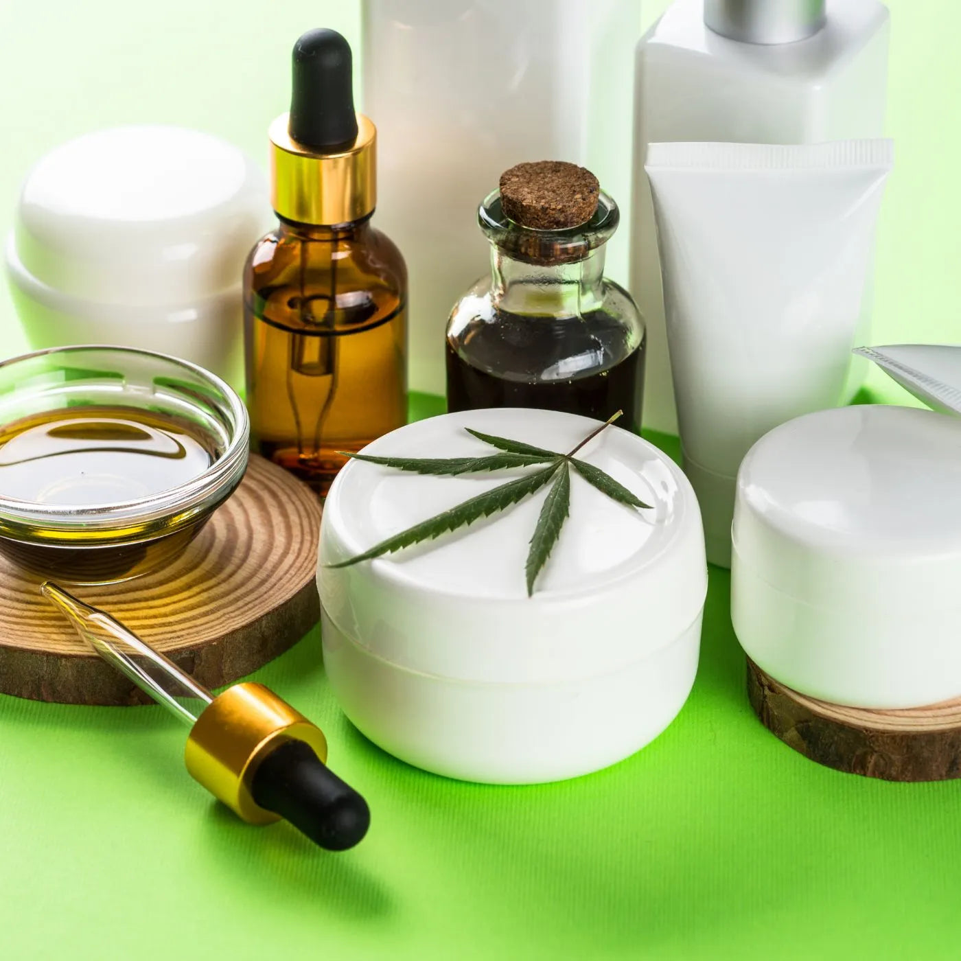Collection of CBD products including balms, oils and topicals | The CBD Hut