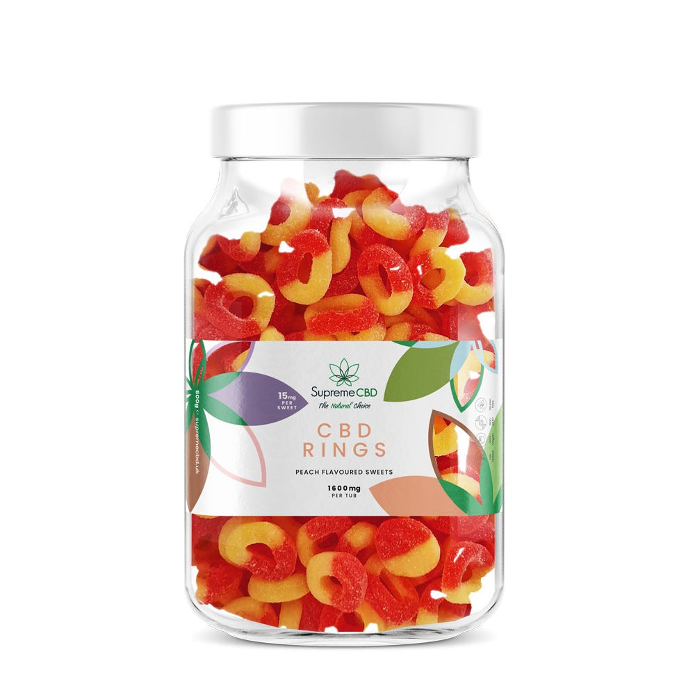 Supreme CBD Large Peach Rings 1600mg