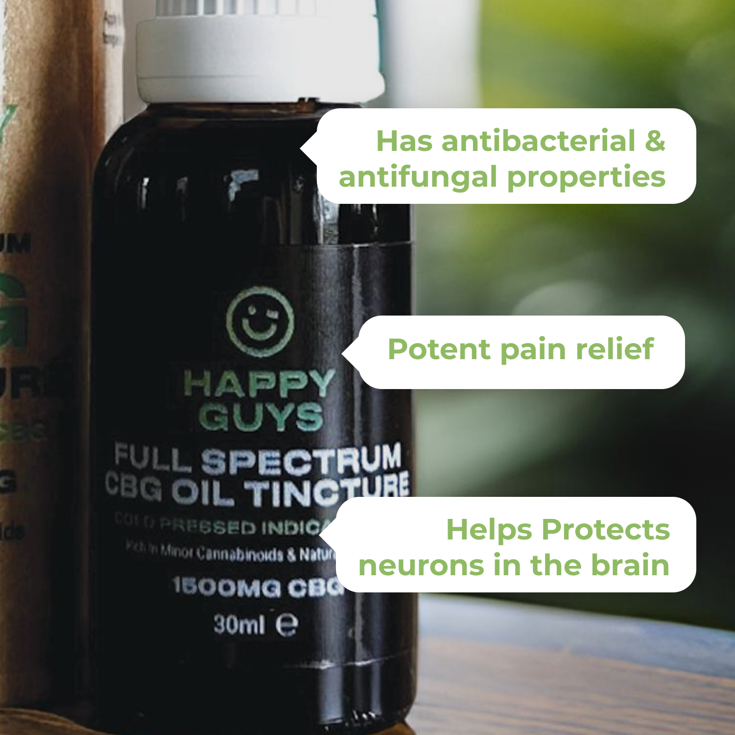 Happy Guys 1500mg Full Spectrum CBG Oil - 30ml | The CBD Hut