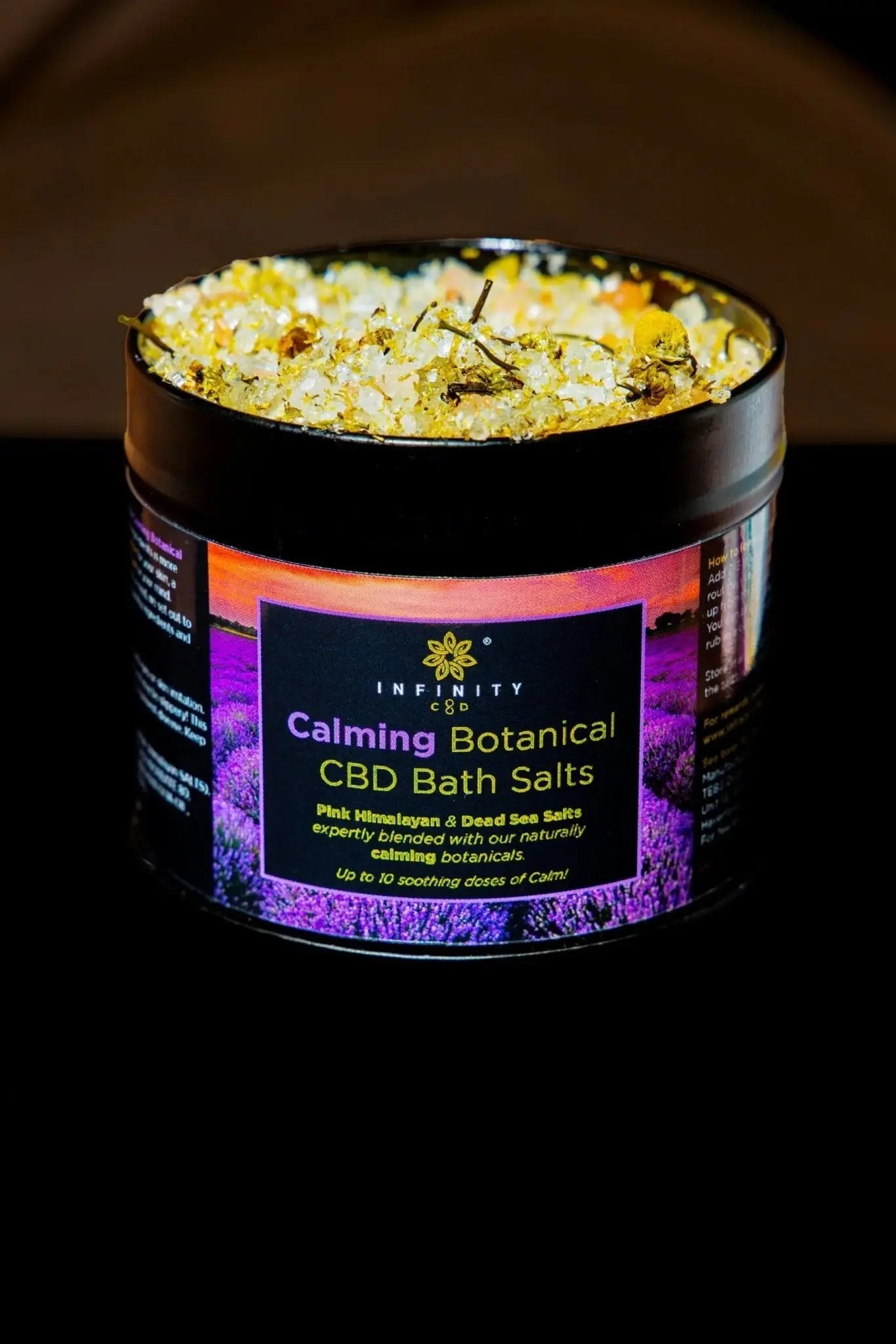 Infinity CBD Calm Bath Salts 500mg tin
