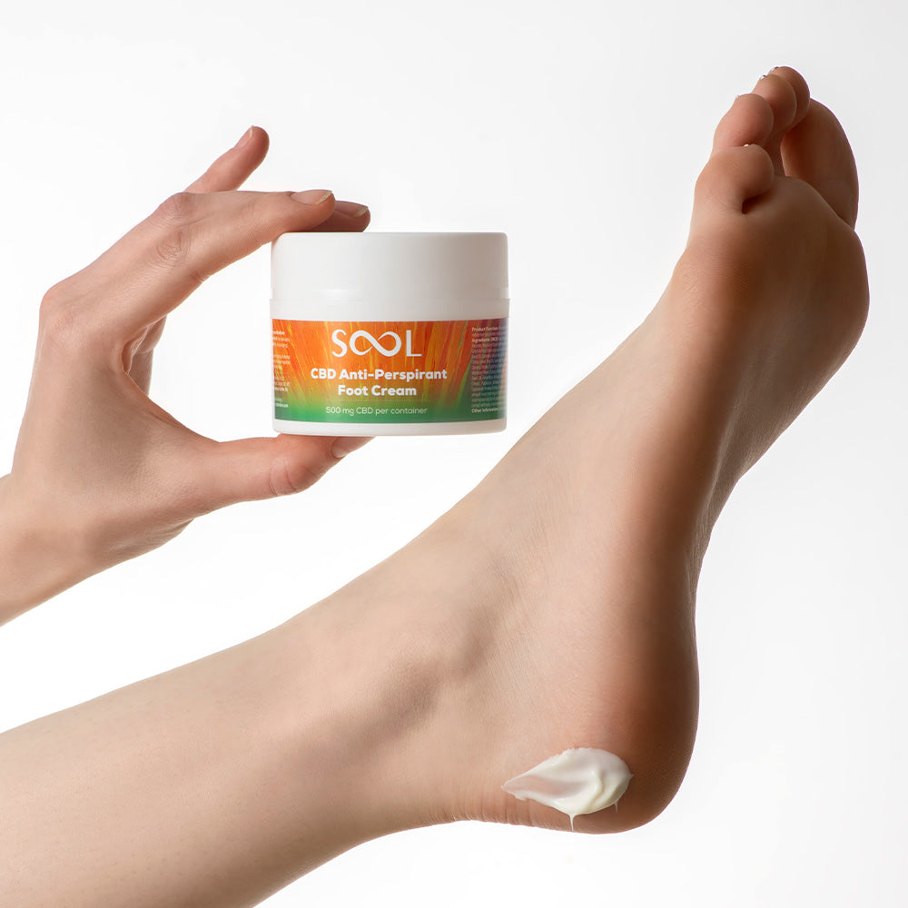 SOOL Antiperspirant CBD Foot Cream 500mg 100ml