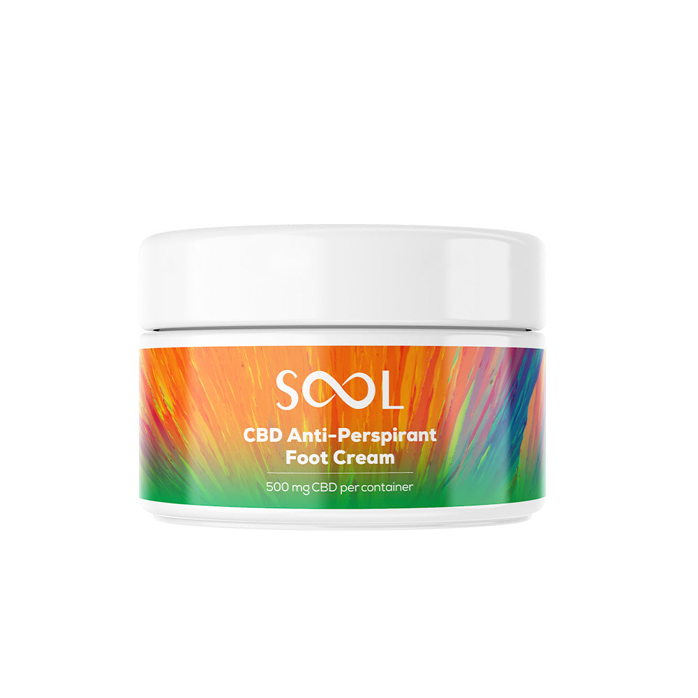 SOOL Antiperspirant CBD Foot Cream 500mg 100ml