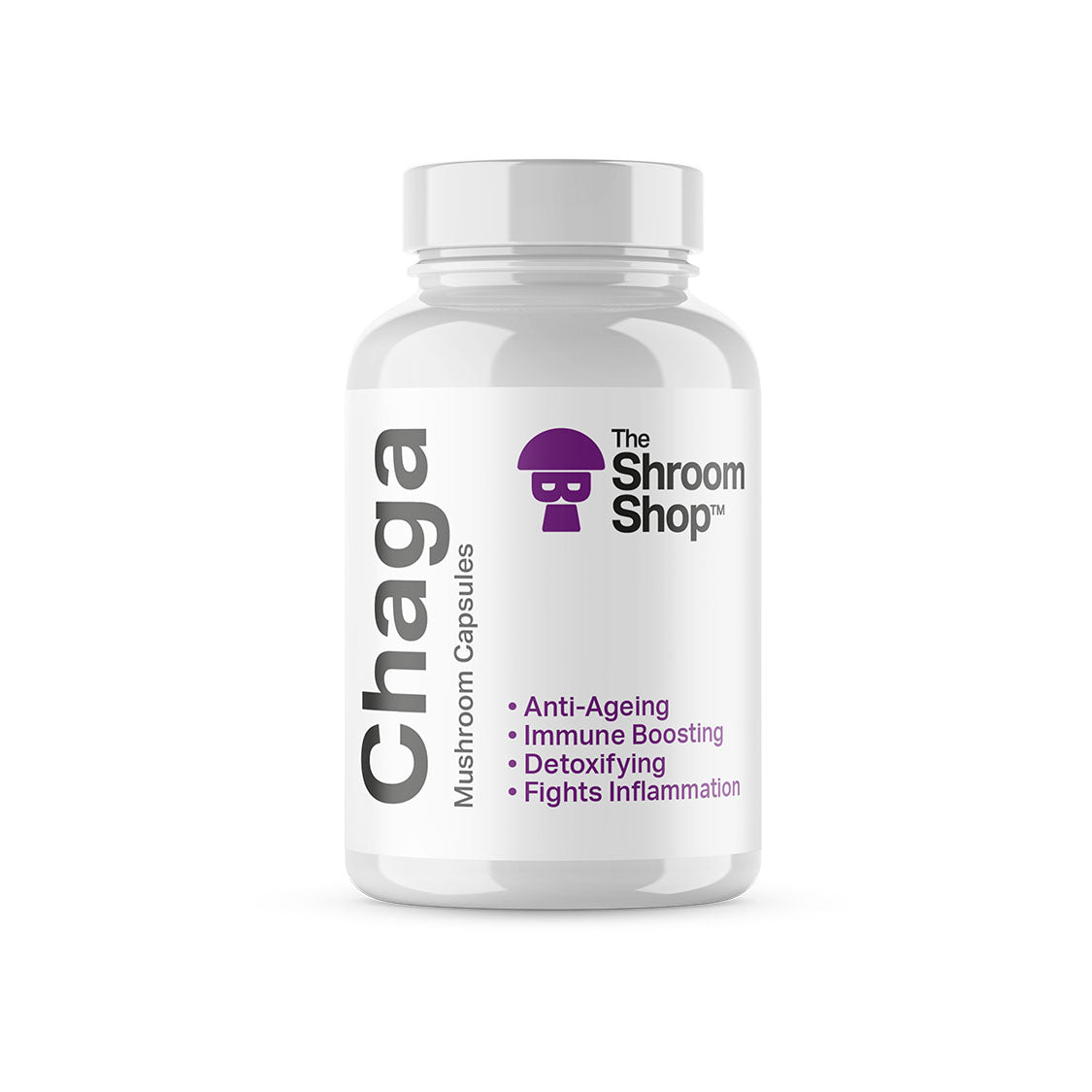 The Shroom Shop Chaga Mushroom Capsules 90 Capsules product image