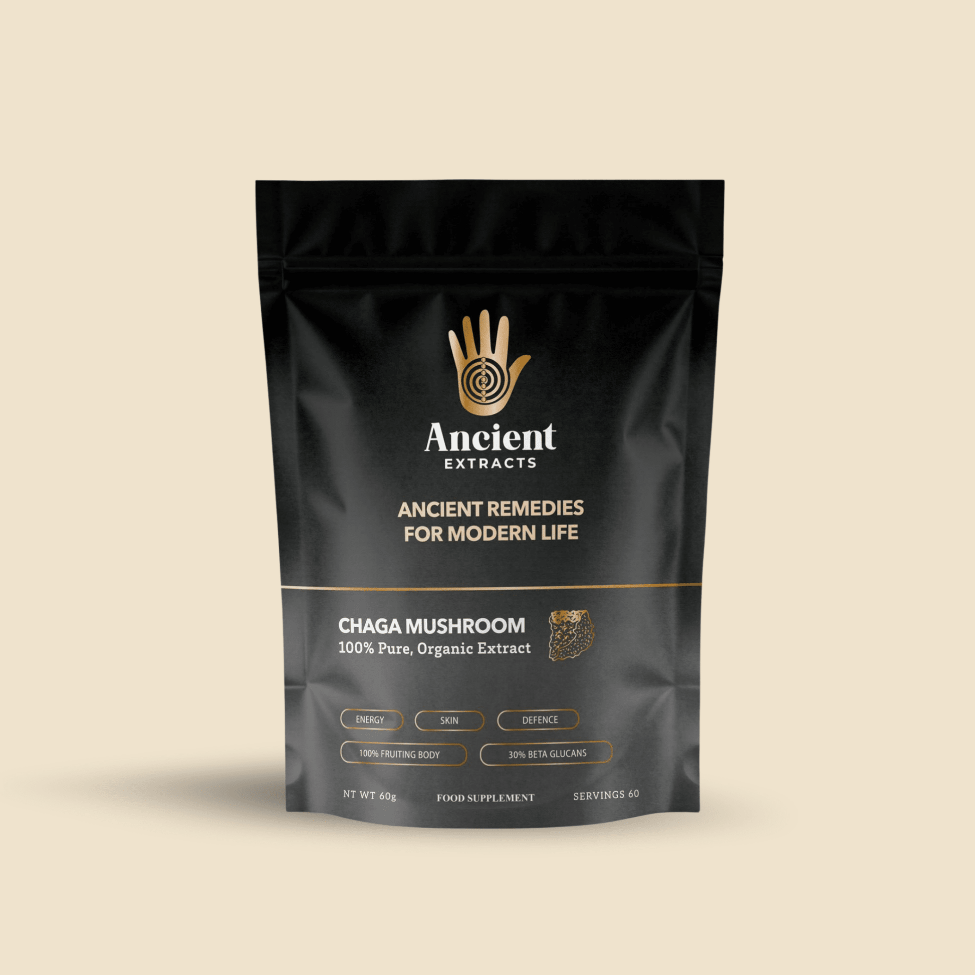 Ancient Extracts Chaga Mushroom Extract Powder