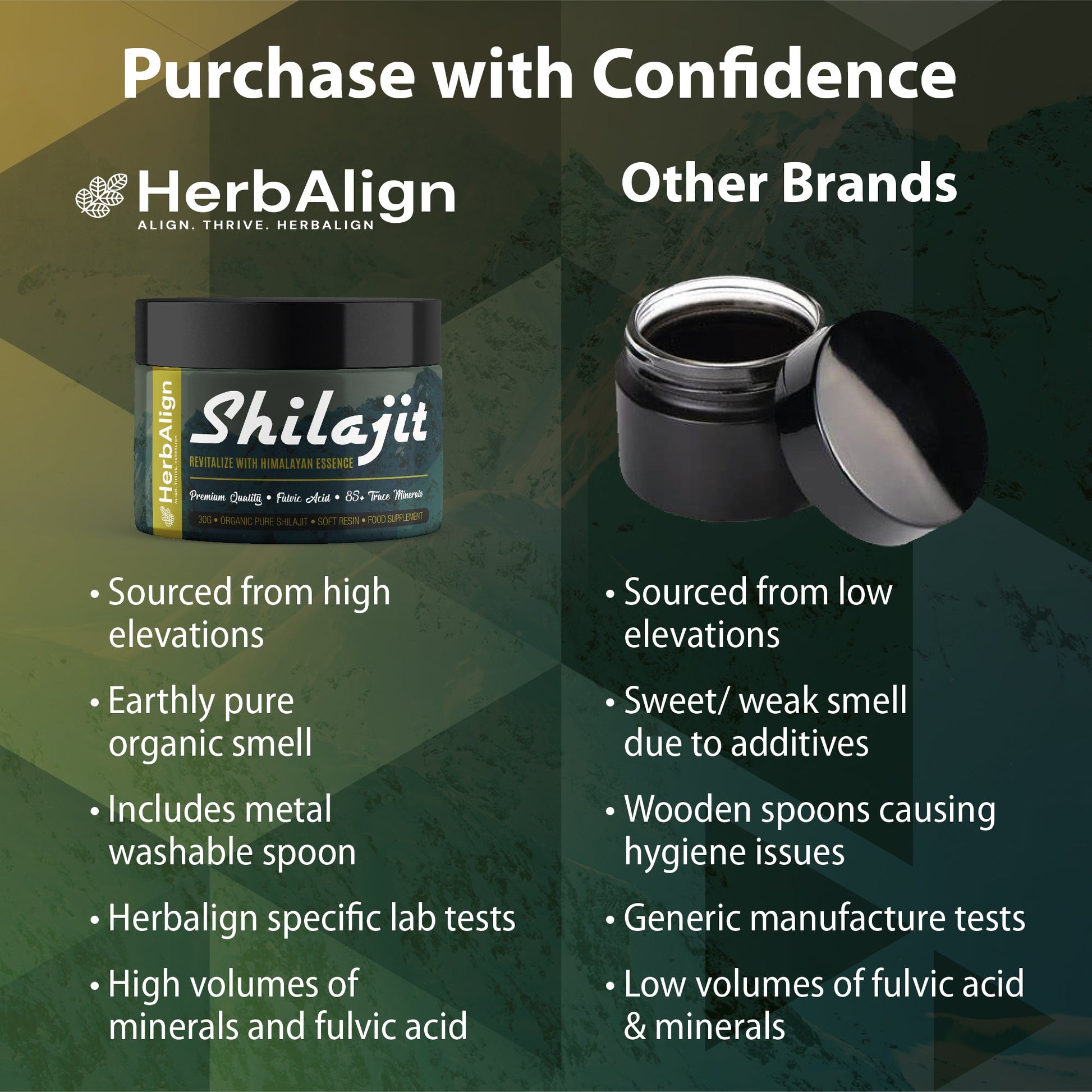 Herbalign Organic Shilajit Resin
