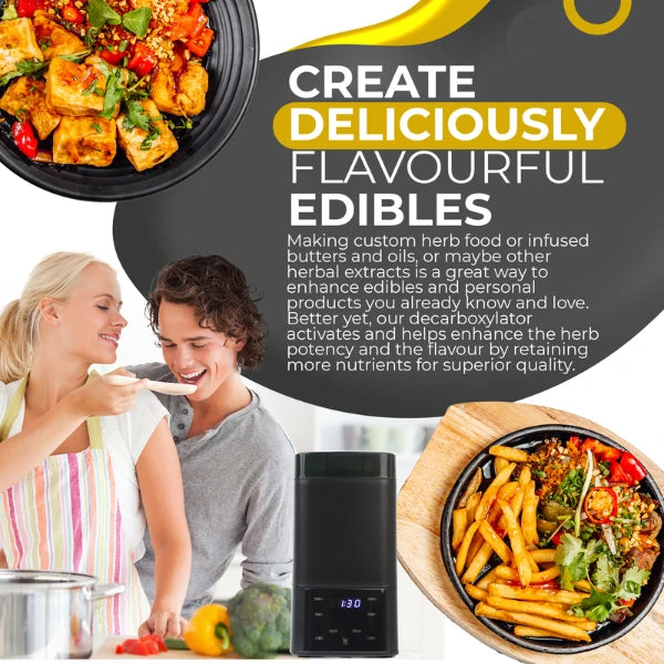 Create delicious edibles with the Nebula Boost Decarboxylator & Infuser - Black Edition | The CBD Hut