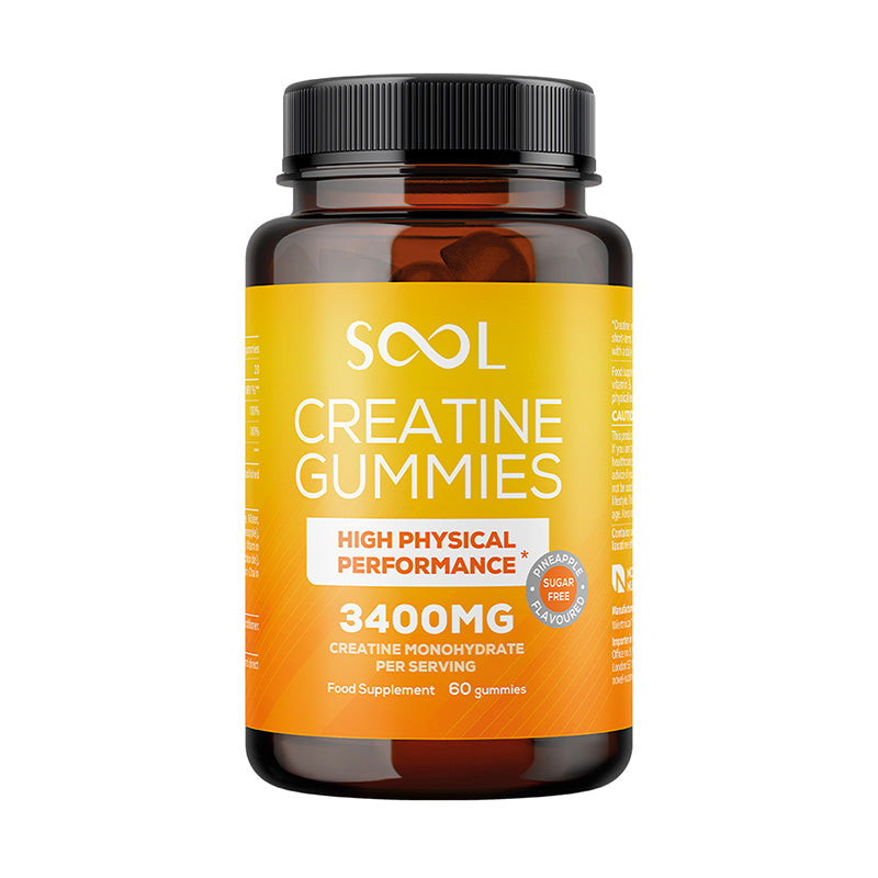 Creatine Gummies 3400mg - Pineapple Flavour - 60pcs