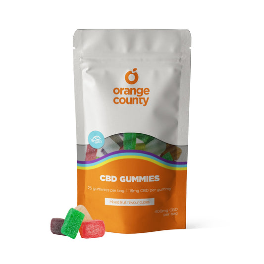 Orange County CBD Gummy Cubes Small Tub