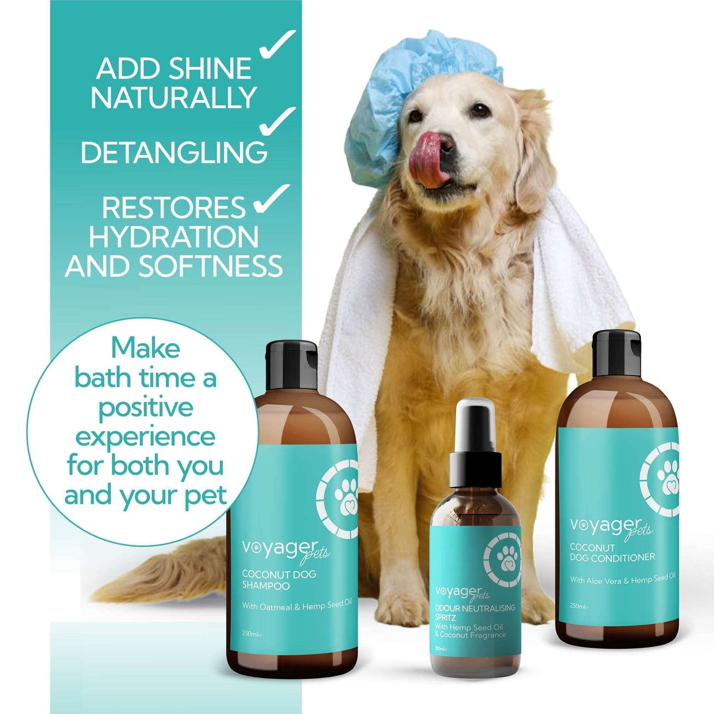 Voyager Dog Lovers Grooming Gift Set product image - The CBD Hut