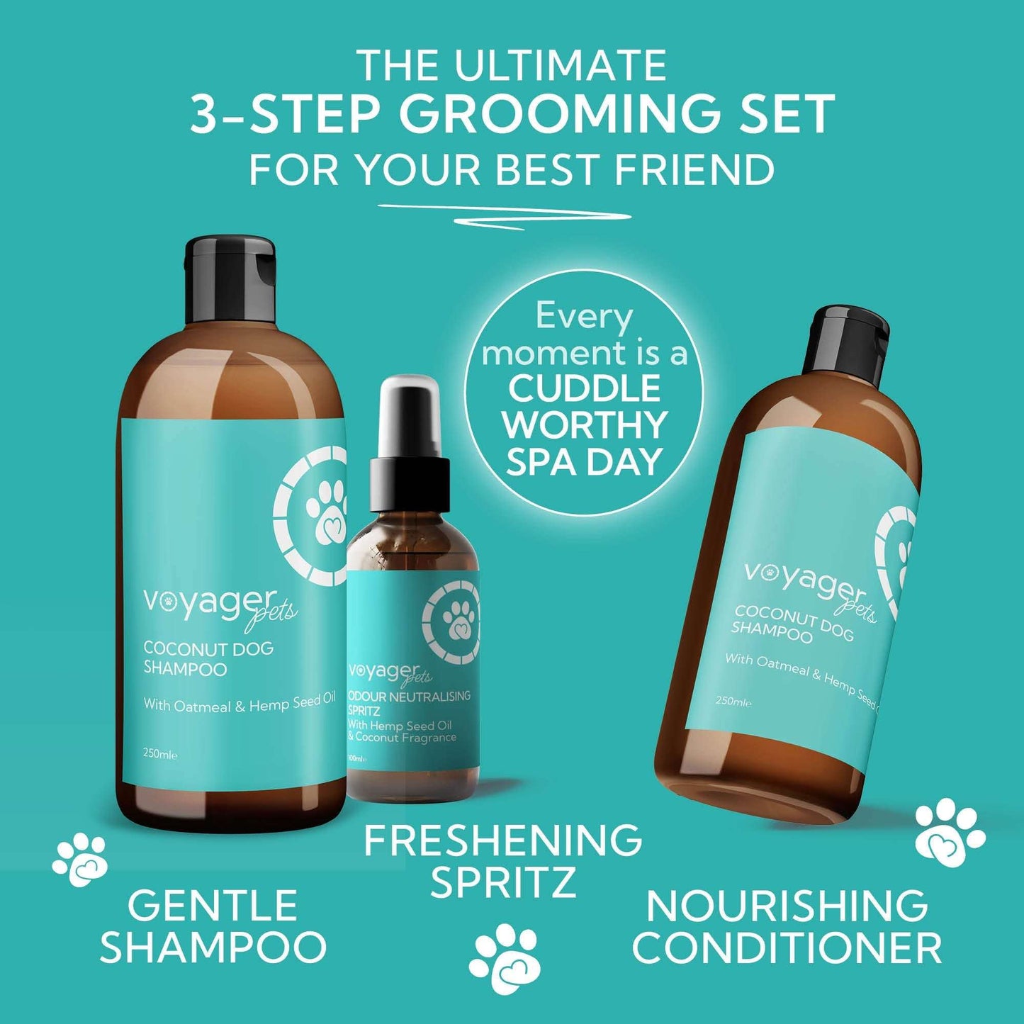 Voyager Dog Lovers Grooming Gift Set product image - The CBD Hut