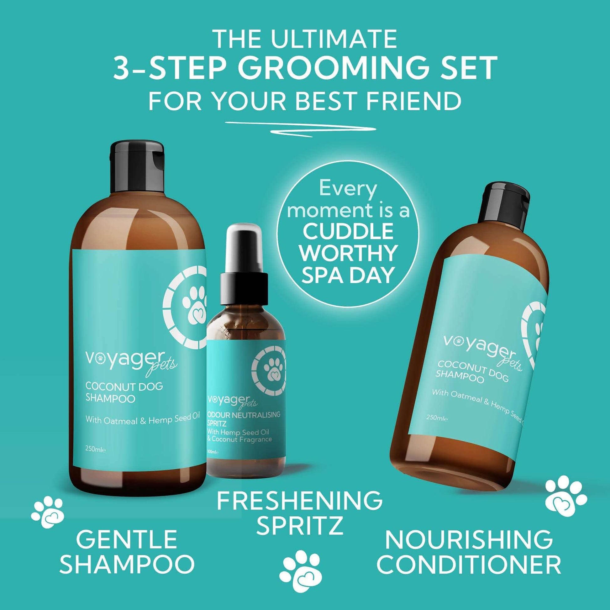Voyager Dog Lovers Grooming Gift Set product image - The CBD Hut