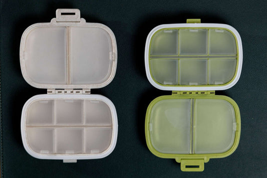 Dosing Capsule and AVB Storage Case in assorted colours
