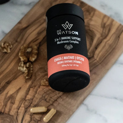 Dr Watson 5-in-1 Immune Support Mushroom Capsules | The CBD Hut