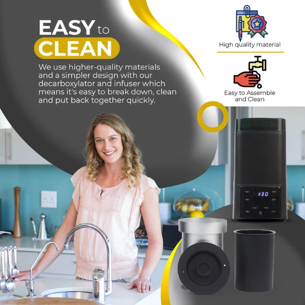 Nebula Boost Decarboxylator & Infuser - Black Edition - Easy to clean | The CBD Hut