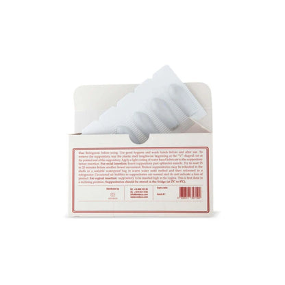 Endoca 500mg CBD Suppositories - 10 Count - ingredients | The CBD Hut