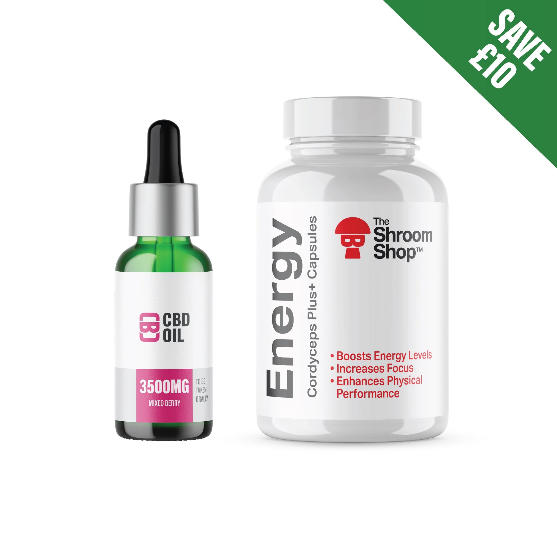 CBD Asylum Energy Bundle - Mixed Berry Oil