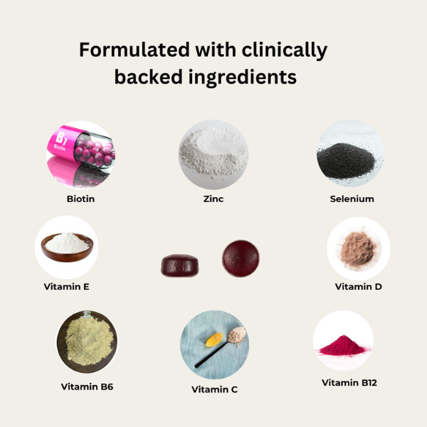 Evolved 'All Day Glow' Hair, Skin & Nails Gummies | The CBD Hut