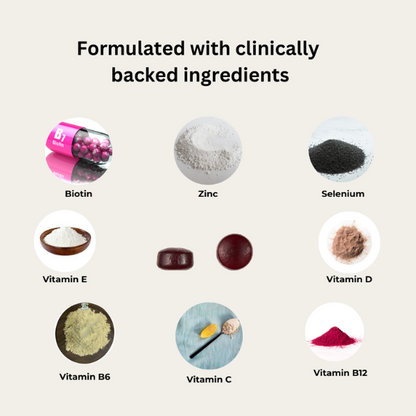 Evolved 'All Day Glow' Hair, Skin & Nails Gummies | The CBD Hut