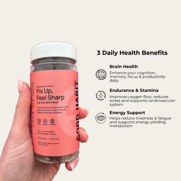 Evolved 'Fix Up, Feel Sharp' Mushroom Focus Gummies | The CBD Hut