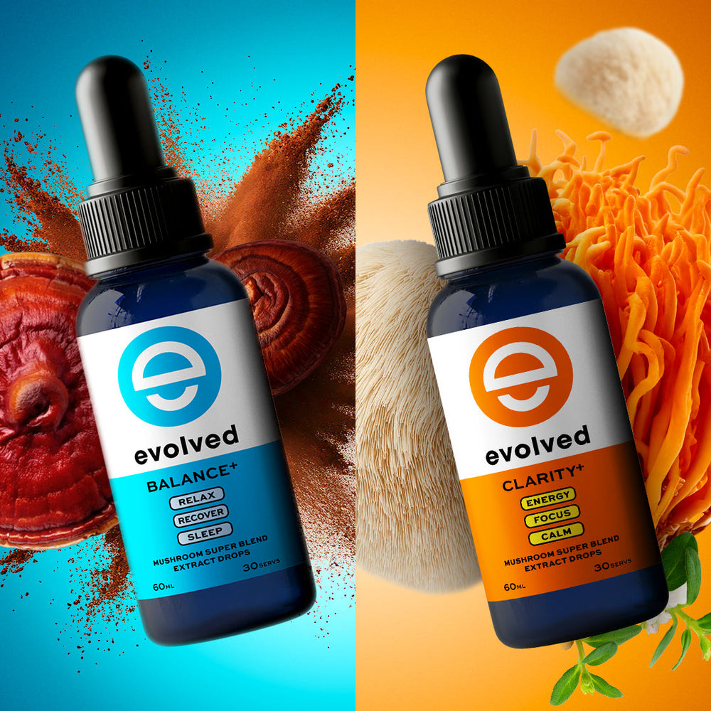 Evolved Mushroom Clarity+ with Balance+ Extract Drops | Bundle