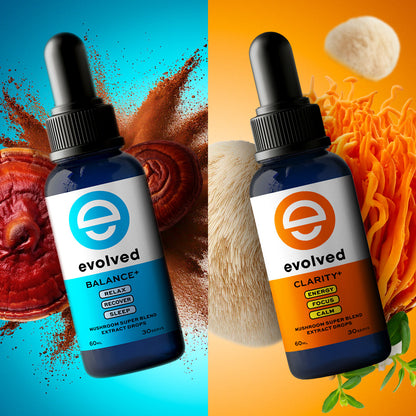 Evolved Mushroom Clarity+ with Balance+ Extract Drops | Bundle