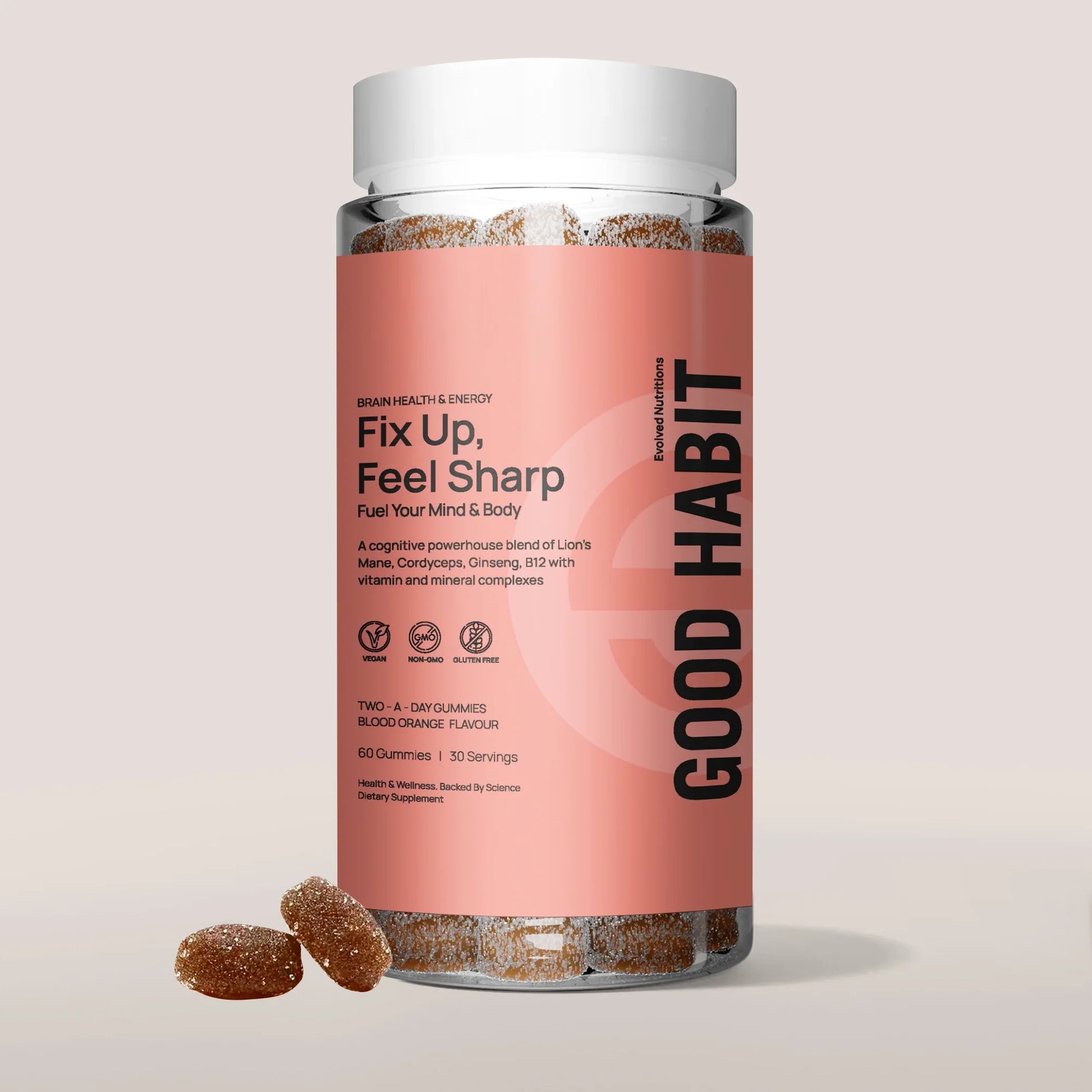 Evolved 'Fix Up, Feel Sharp' Mushroom Focus Gummies | The CBD Hut