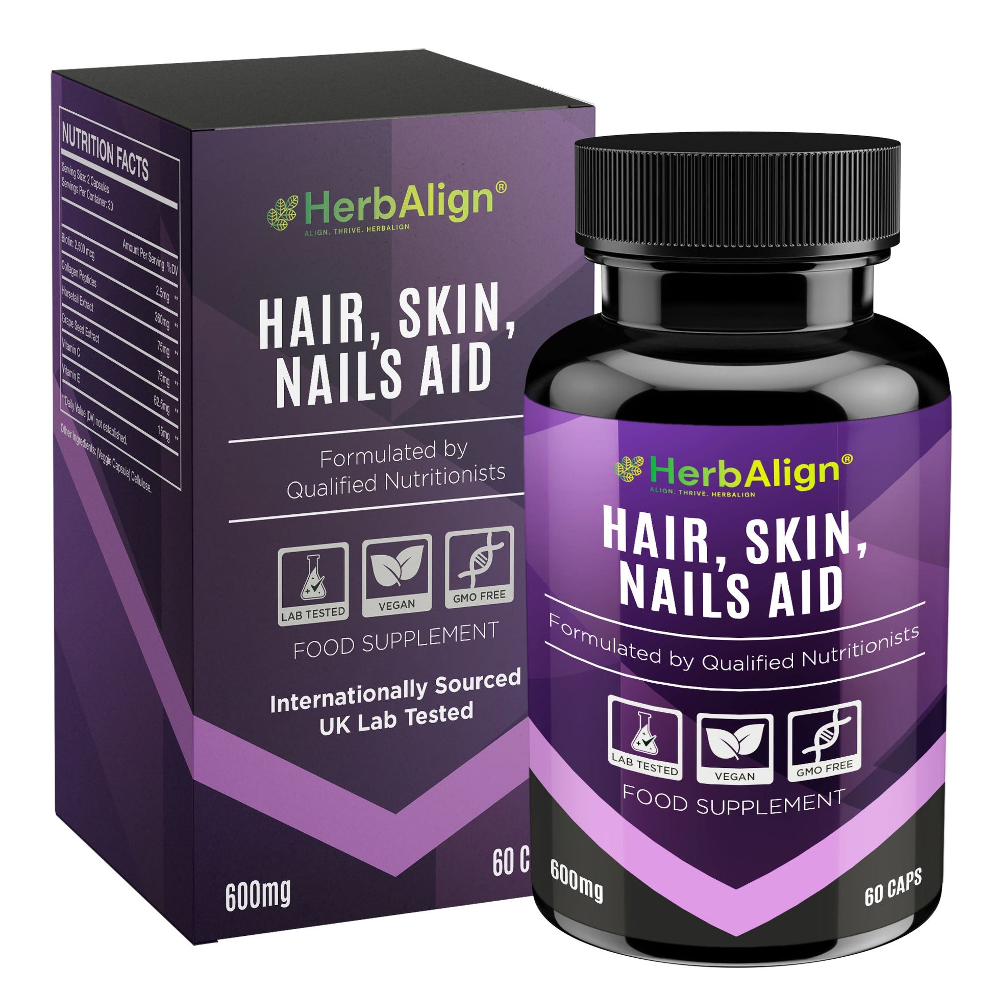 Herbalign Hair, Skin & Nails Capsules